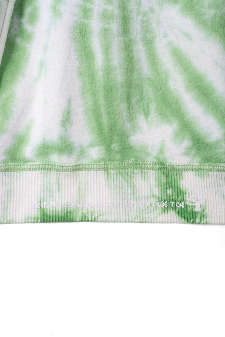 Saltrock Dawn Ready - Kids Tie Dye Zip Hoodie (Light Green)