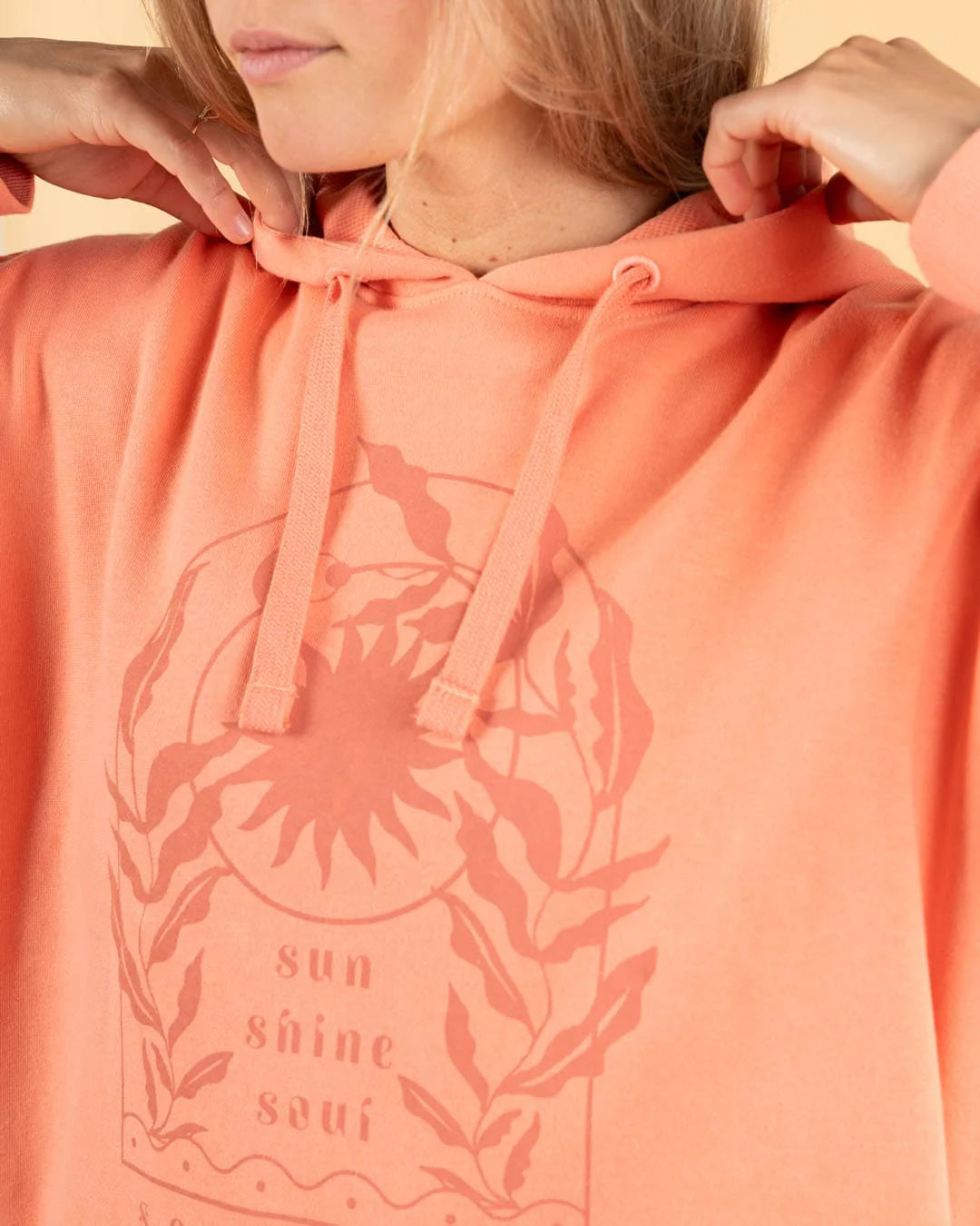 Saltrock Sunshine Soul - Womens Pop Hoodie (Coral)