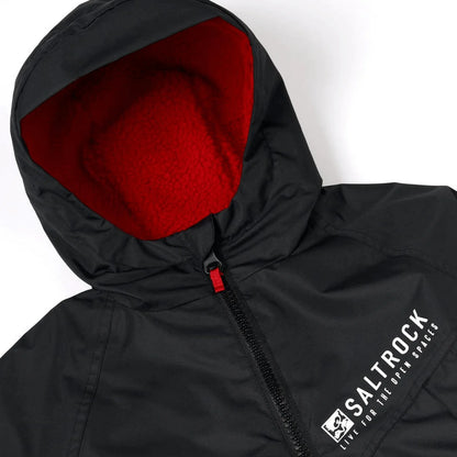 Saltrock - Recycled Changing Robe - Black/Red