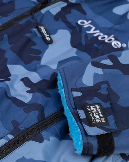 DryRobe Advance Long Sleeve Changing Robe Kids (Blue Camo)