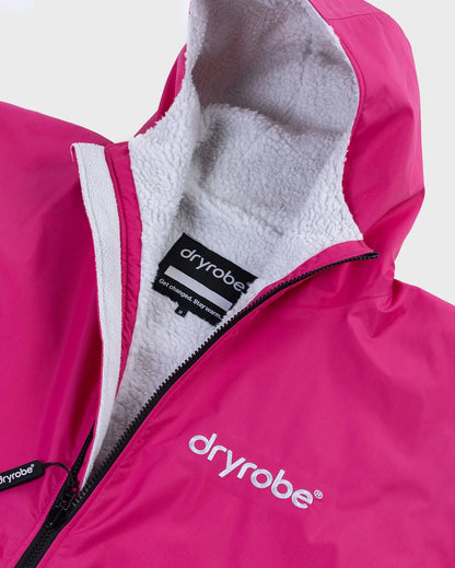 DryRobe Advance Long Sleeve Changing Robe Kids (Pink/Light Grey)