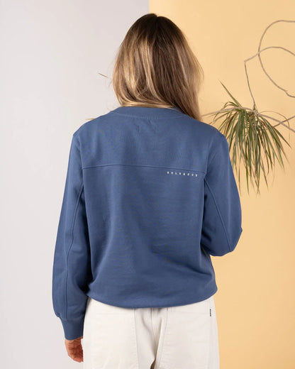 Saltrock Shine - Womens Embroidered Sweatshirt (Blue)