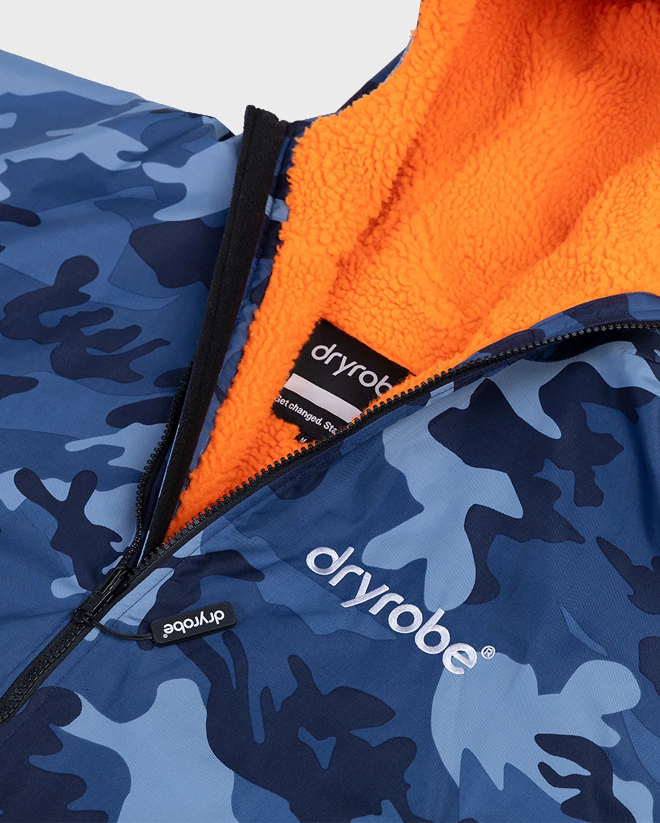DryRobe Advance Long Sleeve Changing Robe Kids (Blue Orange Camo)