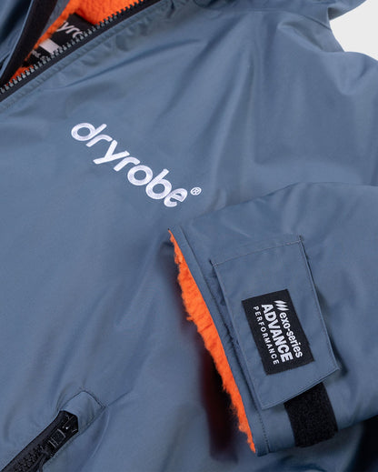 DryRobe Advance Long Sleeve Changing Robe (Dark Grey/ Orange)