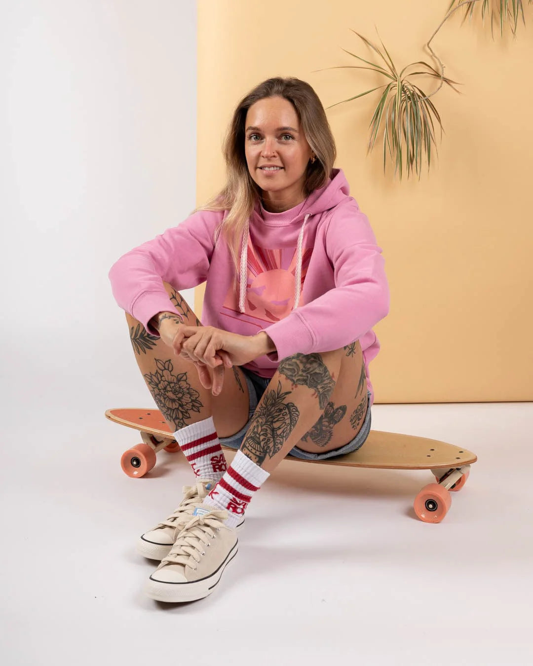Saltrock Open Spaces - Womens Pop Hoodie (Pink)