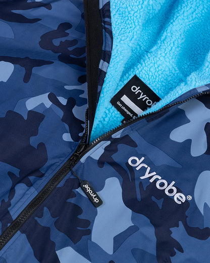 DryRobe Advance Long Sleeve Changing Robe Kids (Blue Camo)
